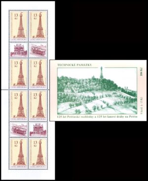 REPUBLICA CHECA/SELLOS, 2016 - ARQUITECTURA - LA TORRE DE PETRIN - YV C 796 - CARNET - NUEVO