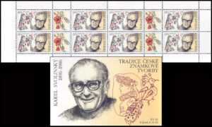REPUBLICA CHECA/SELLOS,2016 - KAREL SVOLINSKY - PINTOR E ILUSTRADOR CHECO - YV C790 - CARNET - NUEVO
