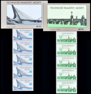 REPUBLICA CHECA/SELLOS, 2010 - ARQUITECTURA - PUENTES - YV C 581/82 - 2 CARNETS - NUEVO