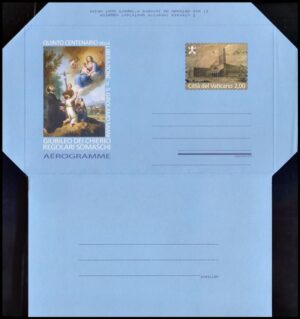 VATICANO/SOBRES, 2011 - QUINTO CENTENARIO DE LA LIBERACION DE SAN GIROLAMO MIANI - AEROGRAMA - NUEVO