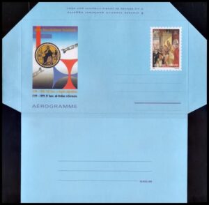 VATICANO/SOBRES, 1999 - ORDEN DE LA SANTISIMA TRINIDAD - AEROGRAMA - NUEVO