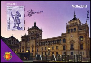 ESPAÑA/SELLOS, 2024 - VALLADOLID - ESTATUA DE PEDRO ANSUREZ - YV F 5549 - BLOQUE - MINT