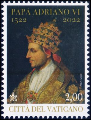 VATICANO/SELLOS, 2022 - PAPA ADRIANO VI - YV 1898 - 1 VALOR - MINT