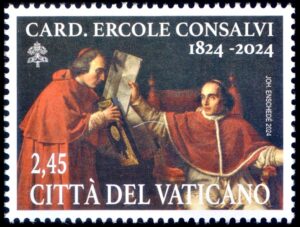 VATICANO/SELLOS, 2024 - BICENTENARIO DE LA MUERTE DEL CARDENAL ERCOLE CONSALVI - YV 1959 - 1 VALOR - MINT