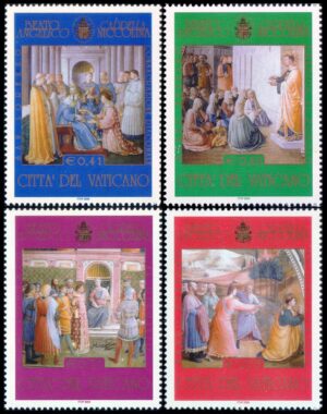 VATICAN/SEALS, 2003 – NICOLINA CHAPEL – RESTORATION – YV 1309/12 – 4 VALUES – MINT