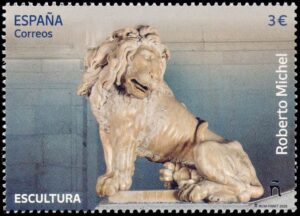 ESPAÑA/SELLOS, 2025 - ESCULTURAS - ROBERTO MICHEL - YV 5567 - 1 VALOR - MINT
