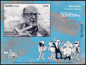 SPAIN/STAMPS, 2024 - COMICS - FRANCISCO IBÁÑEZ - YV F 5523 - SOUVENIR SHEET - MNH