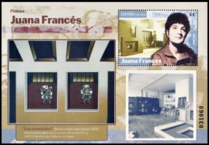 ESPAÑA/SELLOS, 2025 - PINTURA - JUANA FRANCES - YV F 5575 - BLOQUE - MINT