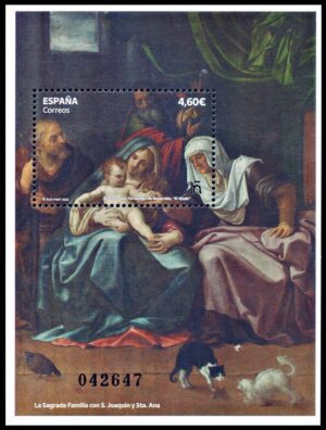 ESPAÑA/SELLOS, 2023 - PINTURAS - JUAN FERNANDEZ NAVARRETTE  "EL MUDO" - Y F 5457 - BLOQUE - MINT