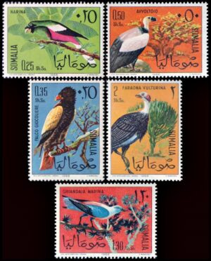 SOMALIA/STAMPS, 1966 - FAUNA - BIRDS - YV 47/51 - 5 VALUES - MNH