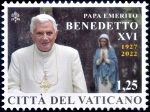 VATICANOSELLOS, 2023 - PAPA EMERITO BENEDICTO XVI - YV 1927 - 1 VALOR - MINT
