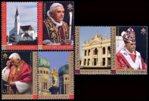 VATICAN/STAMPS, 2007 - POPE BENEDICT XVI - 80TH ANNIVERSARY - YV 1424/26 - 3 VALUES - MNH