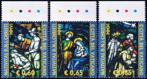 VATICANO/SELLOS, 2006 - NAVIDAD - YV 1421/23 - 3 VALORES - MINT