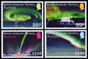 ANTARTIDA BRITANICA (BAT) 2025 - AURORAS - 4 VALORES - MINT