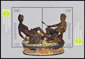 AUSTRIA/SELLOS, 2009 - ESCULTURA Y ORFEBRERIA - BENVENUTO CELINI - YV BF 52 - BLOQUE - MINT