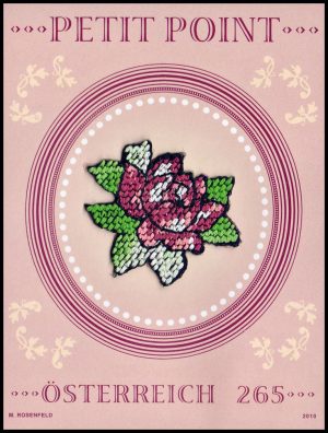 AUSTRIA/SELLOS, 2010 - BORDADO IMPERIALE - FLORES - YV BF 63 - BLOQUE - MNH