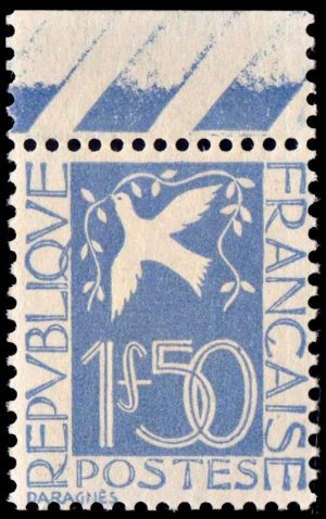 FRANCIA/SELLOS, 1934 - PALOMA DE LA PAZ - YV 294 - 1 VALOR - MINT