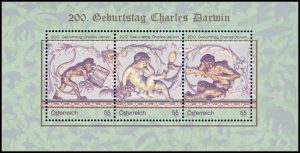 AUSTRIA/SELLOS, 2009 - CHARLES DARWIN - NATURALISTA BRITANICO - YV BF 59 - BLOQUE - MINT