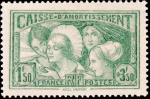 FRANCIA/SELLOS, 1931 – COFIAS DE LAS PROVINCIAS – CAISSE D’AMORTISSEMENT – YV 269 – 1 VALOR - MINT