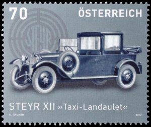 AUSTRIA/SELLOS, 2012 - TRANSPORTES - AUTOMOVILES - YV 2813 - 1 VALOR - MINT