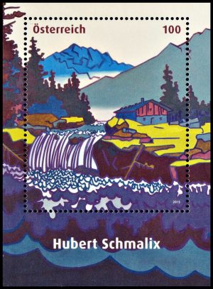 AUSTRIA/SELLOS, 2015 - PINTURAS - HUBERT SCHMALIX - YV F 3040 - BLOQUE - MINT
