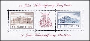 AUSTRIA/SELLOS, 2005 - TEATRO NACIONAL Y DE LA OPERA - VIENA - YV BF 35 - BLOQUE - MNH