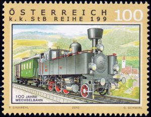 AUSTRIA/SELLOS, 2010 - TRENES - LOCOMOTORA A VAPOR K.K. StB REIHE 199 - YV 2722 - 1 VALOR - MINT