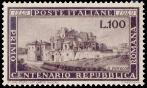ITALIA/SELLOS, 1949 - CENTENARIO DE LA REPUBLICA ROMANA - YV 537 - 1 VALOR - MINT