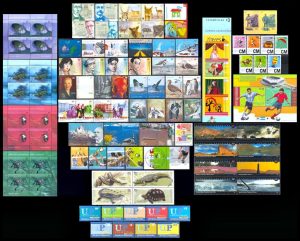 ARGENTINA - 2002 AÑO COMPLETO - 63 SELLOS COMEMORATIVOS + 13 ORDINARIOS + 9 SELLOS UP + 5 BLOQUE - mint