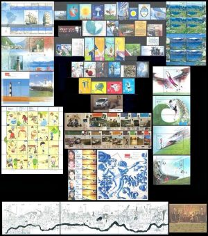 ARGENTINA - 2010 - AÑO COMPLETO - 31 SELLOS CONMEMORATIVOS + 17 ORDINARIOS (CARNET) + 6 U.P. + 13 BLOQUES - MINT