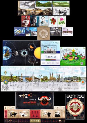 ARGENTINA - 2021 AÑO COMPLETO - 16 SELLOS CONMEMORATIVOS + 5 BLOQUES +1 CARNET ORDINARIO (5 SELLOS) - MINT