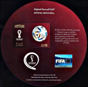 QATAR/SELLOS, 2022 – FUTBOL – CAMPEONATO MUNDIAL «QATAR 2022» – PELOTA OFICIAL – BLOQUE – MINT