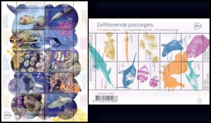 HOLANDA/SELLOS, 2025 - FAUNA MARINA - HOJITA - AUTOADHESIVO